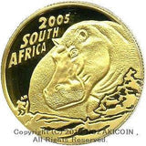 南アフリカ 50ランド金貨 Natura Series ナトゥーラ カバの金貨 2005年 シリアルNO.0001 - 野崎コイン