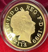 英国1999年ダイアナ妃記念5ポンド金貨