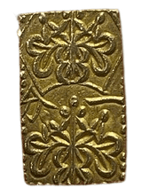 天保一分金(天保一分判金)は天保8年~安政5年(1837~1858)に鋳造されました。  品位は金568 / 銀 432 量目は2.80gです。  保字一分とも呼ばれています。