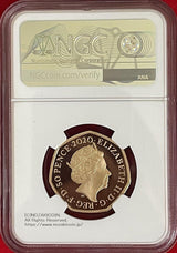 イギリス 恐竜プルーフ金貨 ヒラエオサウルス 2020 50ペンス NGC PF70 ULTRA CAMEO - 野崎コイン