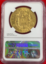フランス ナポレオン 100フラン金貨 有冠 1869A NGC MS61 - 野崎コイン