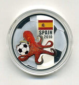 リベリア 5ドル ワールドカップ2010年スペイン優勝記念 - 野崎コイン