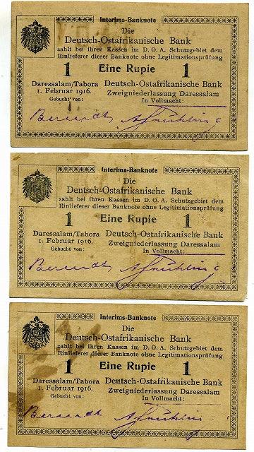 ドイツ領東アフリカ 3枚セット – 野崎コイン