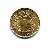 スイス 20フラン金貨 アルプスと少女 1947年 - 野崎コイン