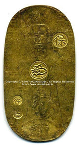 天保小判金 背刻印 仲吉 - 野崎コイン