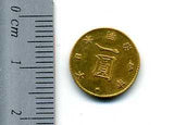 旧1円金貨 明治4年(1871)前期 発行枚数 1,841,288枚 直径 13.51mm 品位 金900 / 銅100 量目1.67g