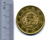 旧5円金貨 明治3年(1870) 直径 23.84mm 品位 金900 / 銅100 量目8.33g