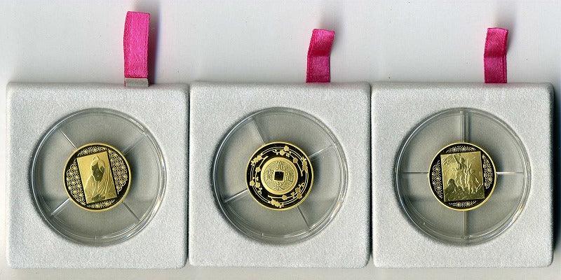 France-Japan 150th Anniversary Set of 3 10 Euro Gold Coins