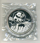 中国 第6回香港コイン展覧会記念銀メダル - 野崎コイン