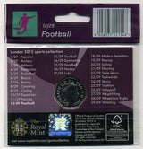 イギリス ロンドンオリンピック記念50ペンス サッカー - 野崎コイン