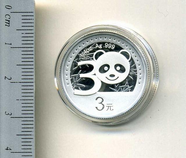 中国 中国パンダ金貨発行30周年記念 3元銀貨 2012年 – 野崎コイン
