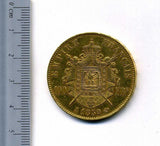 フランス ナポレオン3世 無冠 100フラン金貨 1859年 美品 - 野崎コイン