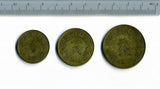 日本陸軍第16連隊野戦砲兵酒保銭 2銭・1銭・5厘 3種セット - 野崎コイン