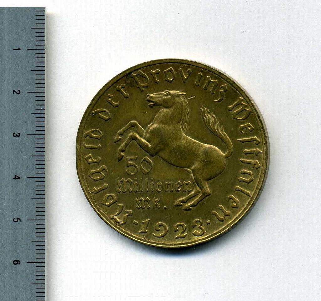 德国5千万马克威斯特伐利亚1923年– 野崎コイン