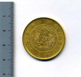 旧10円金貨 明治4年(1871) 発行枚数 1,867,032枚 直径 29.42mm 品位 金900 / 銅100 量目16.66g