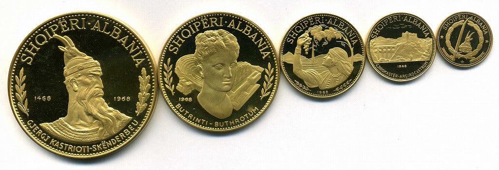 アルバニア 1968年 金貨・銀貨8枚セット – 野崎コイン