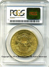 アメリカ 20ドル金貨 リバティヘッド 1904年 未使用 PCGS MS62+ - 野崎コイン