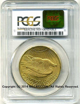 アメリカ 20ドル金貨 セントゴーデンズ 1924年 未使用 PCGS Genuine UNCdetails - 野崎コイン