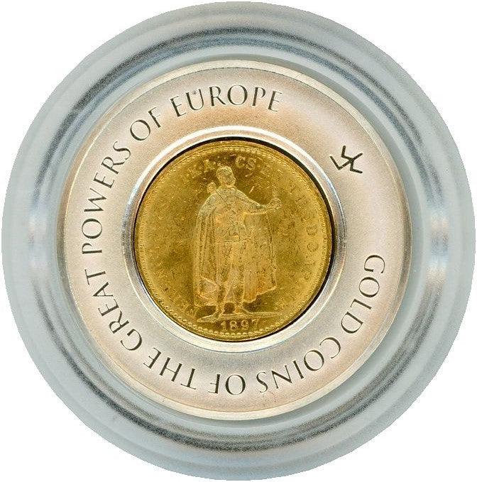 34,300円1897年 ハンガリー帝国 フランツ・ヨーゼフ１世 20コロナ金貨 MS61!!