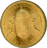 ハンガリー 20コロナ金貨 1897年 フランツ・ヨーゼフ立像 - 野崎コイン