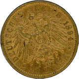 ドイツ 20マルク金貨 1894年 ヴィルヘルム2世 - 野崎コイン