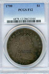 アメリカ 1ドル銀貨 1799年 PCGS F12 - 野崎コイン