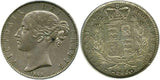 イギリス ヴィクトリア クラウン銀貨 ヤングヘッド1845年 PCGS AU50 - 野崎コイン