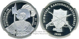 スイス 射撃祭 50フラン銀貨 1998 Schwyz NGC PF69 ULTRA CAMEO - 野崎コイン