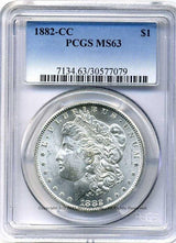 アメリカ 1ドル銀貨 1882年CC PCGS MS63 - 野崎コイン