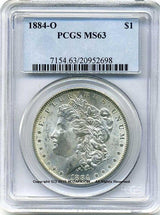 アメリカ 1ドル銀貨 1884年O PCGS MS63 - 野崎コイン