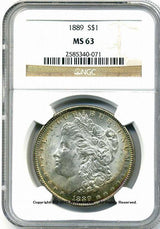 アメリカ 1ドル銀貨 1889年 NGC MS63 - 野崎コイン