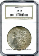 アメリカ 1ドル銀貨 1885年O NGC MS63 - 野崎コイン