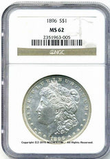 アメリカ 1ドル銀貨 1896年 NGC MS62 - 野崎コイン