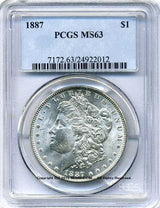 アメリカ 1ドル銀貨 1887年 PCGS MS63 - 野崎コイン