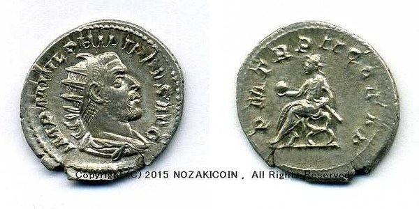 古代ローマ　フィリップ1世　アントニニアヌス銀貨　3.89g - 野崎コイン