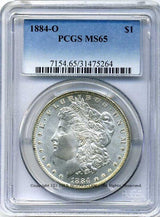 アメリカ 1ドル銀貨 1884年O PCGS MS65 - 野崎コイン