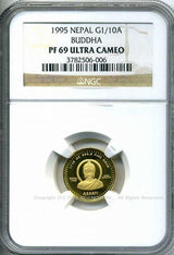 ネパール 1/10オンス アサルフィ金貨 1995 NGC PF69 006 - 野崎コイン