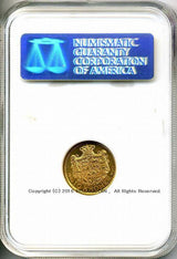 デンマーク フレゼリク8世 10クローナ金貨 1909 NGC MS65 041 - 野崎コイン