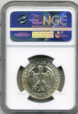 ドイツ ワイマール共和国 3マルク 1928年 ディンケルスビュール 未使用 NGC MS64 - 野崎コイン