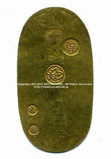 保字小判  天保8年〜安政5年  七福小判には大吉・小吉・久吉・久長・堺長・馬神・守神の7種があり、 こちらは久長です