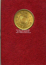 新10円 明治34年 発行枚数 1,654,682枚 直径 21.21mm 品位 金900 / 銅100 量目8.33g 化粧箱にはダメージがあります。 オークションのビニール袋無し