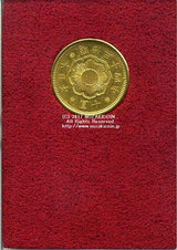 新10円 明治34年 発行枚数 1,654,682枚 直径 21.21mm 品位 金900 / 銅100 量目8.33g 化粧箱にはダメージがあります。 オークションのビニール袋無し