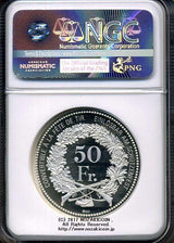 スイス 射撃祭 50フラン銀貨 2017 Piefort Glarus NGC PF69 ULTRA CAMEO - 野崎コイン