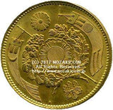 旧20円金貨 明治3年(1870) 発行枚数 46,139枚 直径 35.06mm 品位 金900 / 銅100 量目33.33g