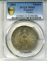 ドイツ テーラー 1863年 フランクフルト 未使用 PCGS MS63 - 野崎コイン