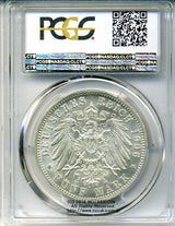 ドイツ 5マルク 1906年 バーデン 未使用 PCGS MS64 - 野崎コイン
