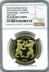 スイス 射撃祭 500フラン金貨 2019 Appenzell NGC PF70 ULTRA CAMEO - 野崎コイン