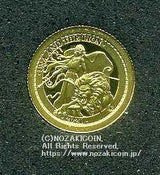 イギリス領セントヘレナ島 純金0.5g 発行数 3,000枚 デザインは大変人気のあるウナとライオン図です。