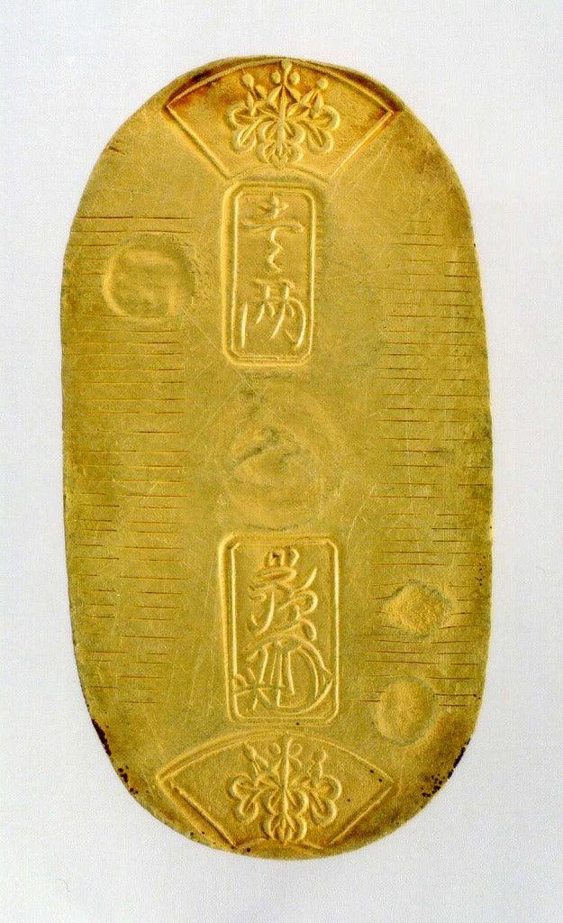 純銀 造幣局検定刻印入り小判 天保五両判 100g 純金小判天保五両判（レプリカ）10gUP造幣局検定刻印入