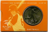 オーストラリア シドニーオリンピック5ドル黄銅貨 ソフトボール - 野崎コイン